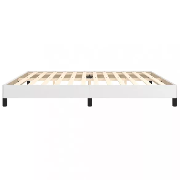 fehér műbőr ágykeret 200x200 cm
