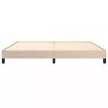 cappuccino színű műbőr ágykeret 200x200 cm
