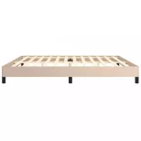 cappuccino színű műbőr ágykeret 200x200 cm