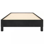 fekete bársony ágykeret 80 x 200 cm