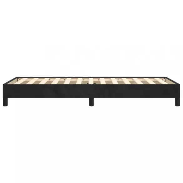 fekete bársony ágykeret 80 x 200 cm