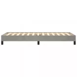 világosszürke bársony ágykeret matrac nélkül 90x190 cm