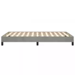 világosszürke bársony ágykeret matrac nélkül 120x200 cm