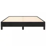 fekete bársony ágykeret matrac nélkül 140 x 190 cm