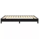 fekete bársony ágykeret matrac nélkül 140 x 190 cm