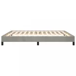 világosszürke bársony ágykeret matrac nélkül 180 x 200 cm