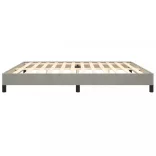 világosszürke bársony ágykeret matrac nélkül 200 x 200 cm