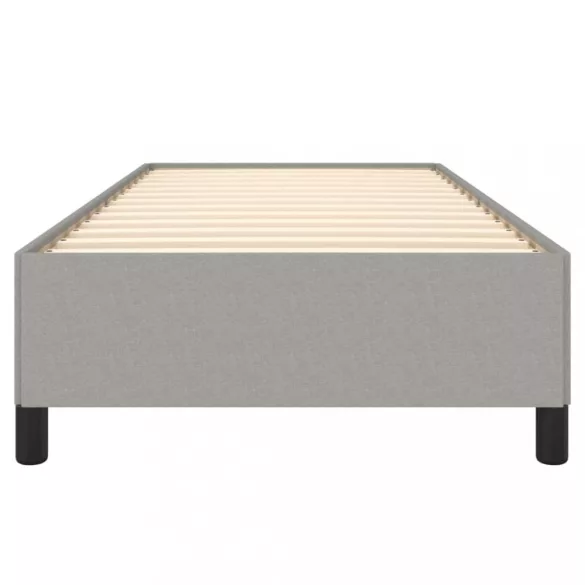 világosszürke szövet ágykeret matrac nélkül 80x200 cm
