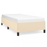 ágykeret matrac nélkül krém 80x200 cm szövet 80x200 cm