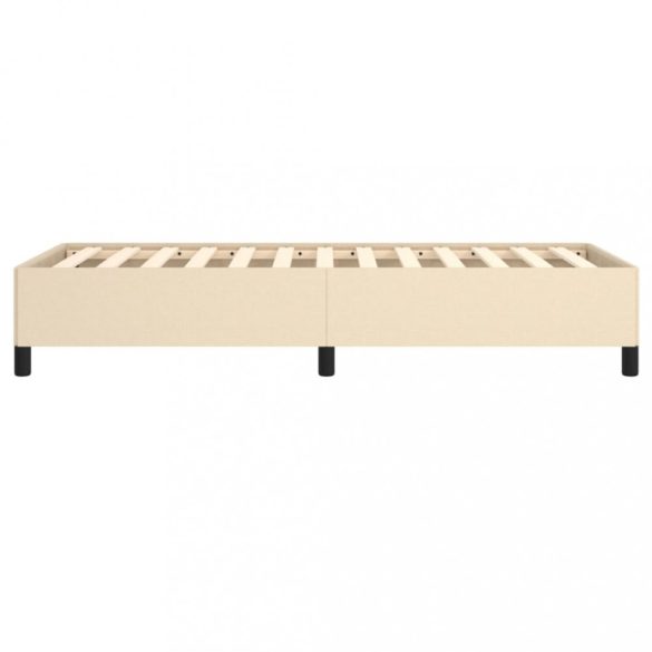 ágykeret matrac nélkül krém 80x200 cm szövet 80x200 cm