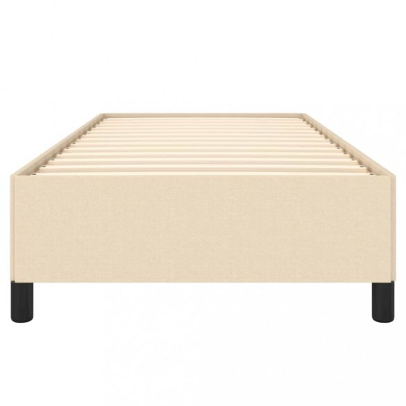 ágykeret matrac nélkül krém 90x190 cm szövet