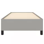 világosszürke szövet ágykeret matrac nélkül 90x200 cm