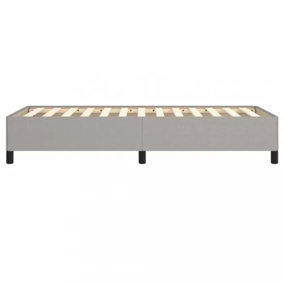 világosszürke szövet ágykeret matrac nélkül 90x200 cm