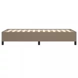 tópszínű szövet ágykeret matrac nélkül 90x200 cm