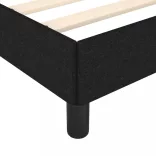 fekete szövet ágykeret matrac nélkül 100x200 cm