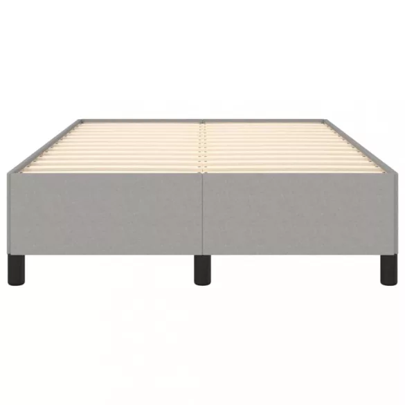 világosszürke szövet ágykeret matrac nélkül 120x200 cm