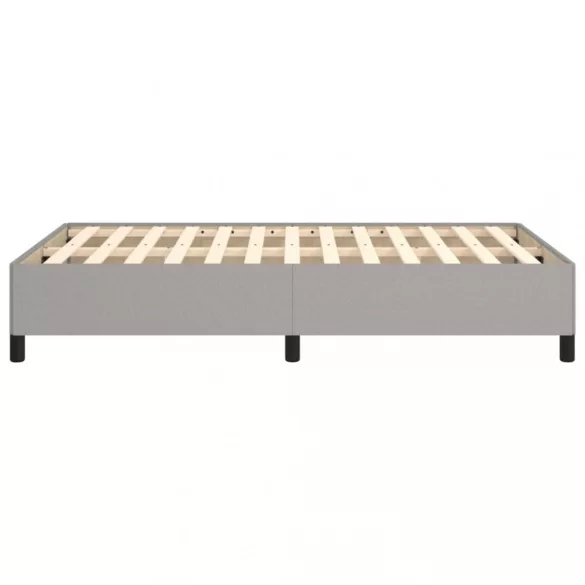 világosszürke szövet ágykeret matrac nélkül 120x200 cm