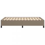 tópszínű szövet ágykeret matrac nélkül 120x200 cm
