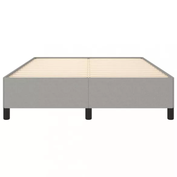 világosszürke szövet ágykeret matrac nélkül 140x200 cm