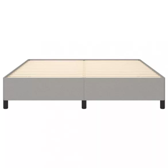 világosszürke szövet ágykeret matrac nélkül 180 x 200 cm