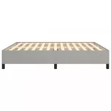 világosszürke szövet ágykeret matrac nélkül 180 x 200 cm