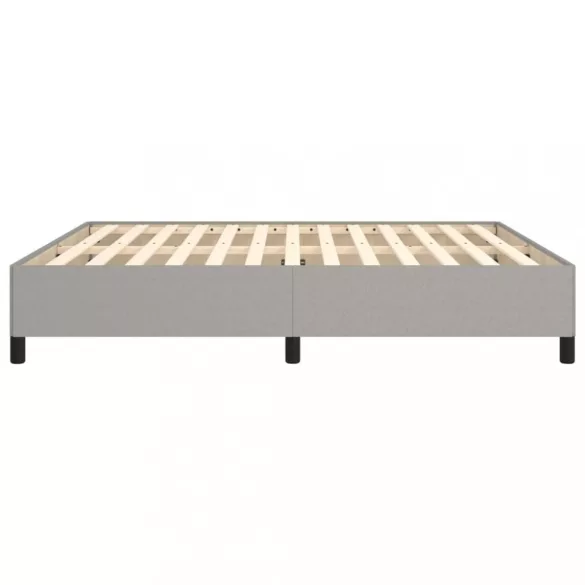 világosszürke szövet ágykeret matrac nélkül 180 x 200 cm