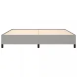 világosszürke szövet ágykeret matrac nélkül 200 x 200 cm