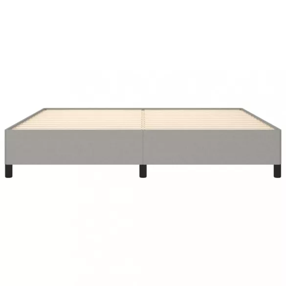világosszürke szövet ágykeret matrac nélkül 200 x 200 cm