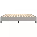 világosszürke szövet ágykeret matrac nélkül 200 x 200 cm