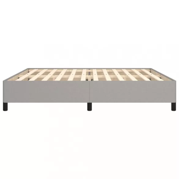 világosszürke szövet ágykeret matrac nélkül 200 x 200 cm