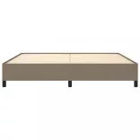 tópszínű szövet ágykeret matrac nélkül 200 x 200 cm