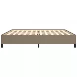 tópszínű szövet ágykeret matrac nélkül 200 x 200 cm