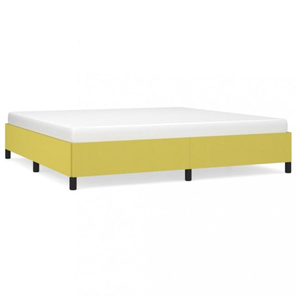 zöld szövet ágykeret matrac nélkül 200 x 200 cm