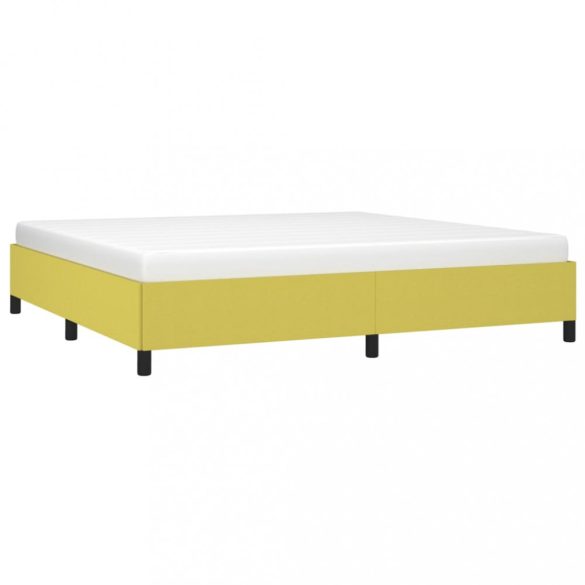 zöld szövet ágykeret matrac nélkül 200 x 200 cm