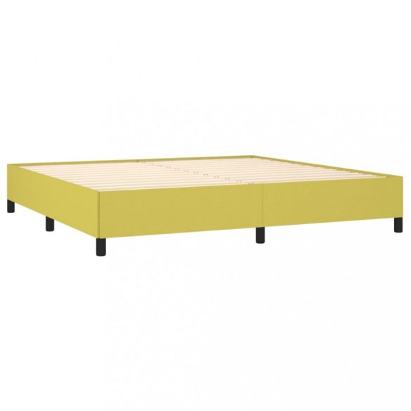 zöld szövet ágykeret matrac nélkül 200 x 200 cm