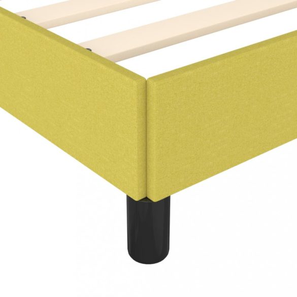 zöld szövet ágykeret matrac nélkül 200 x 200 cm