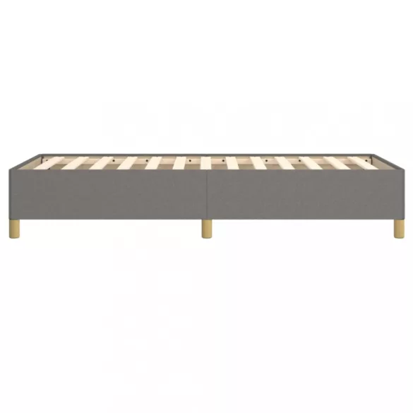 sötétszürke szövet ágykeret matrac nélkül 80x200 cm