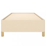 ágykeret matrac nélkül krém 80x200 cm szövet 80x200 cm