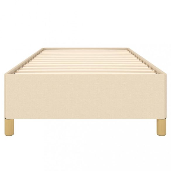 ágykeret matrac nélkül krém 80x200 cm szövet 80x200 cm
