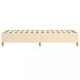 ágykeret matrac nélkül krém 80x200 cm szövet 80x200 cm