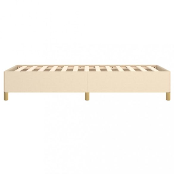 ágykeret matrac nélkül krém 80x200 cm szövet 80x200 cm