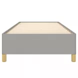 világosszürke szövet ágykeret matrac nélkül 90x190 cm