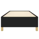 ágykeret matrac nélkül fekete 90x190 cm szövet