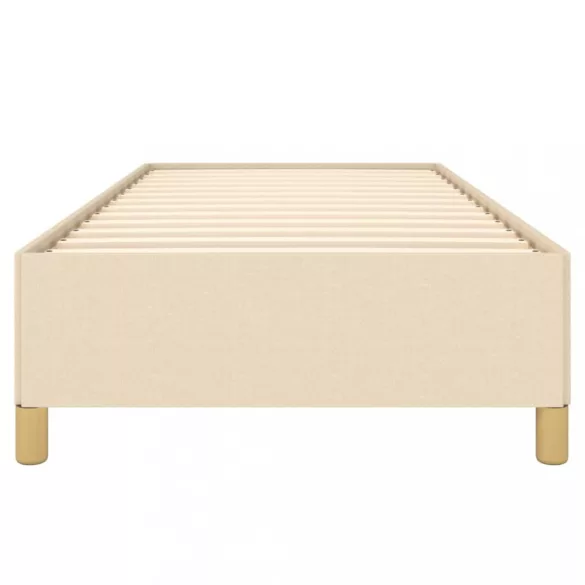 ágykeret matrac nélkül krém 90x190 cm szövet