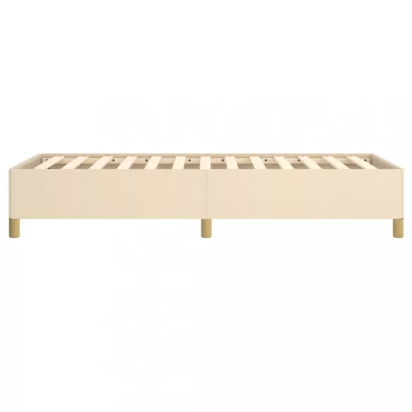 ágykeret matrac nélkül krém 90x190 cm szövet