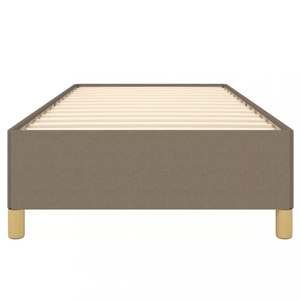 tópszínű szövet ágykeret matrac nélkül 90x200 cm