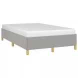 világosszürke szövet ágykeret matrac nélkül 120x200 cm