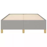 világosszürke szövet ágykeret matrac nélkül 120x200 cm