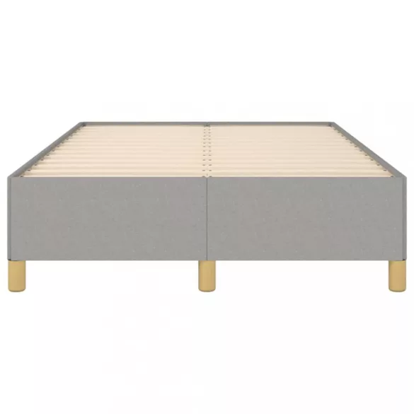 világosszürke szövet ágykeret matrac nélkül 120x200 cm