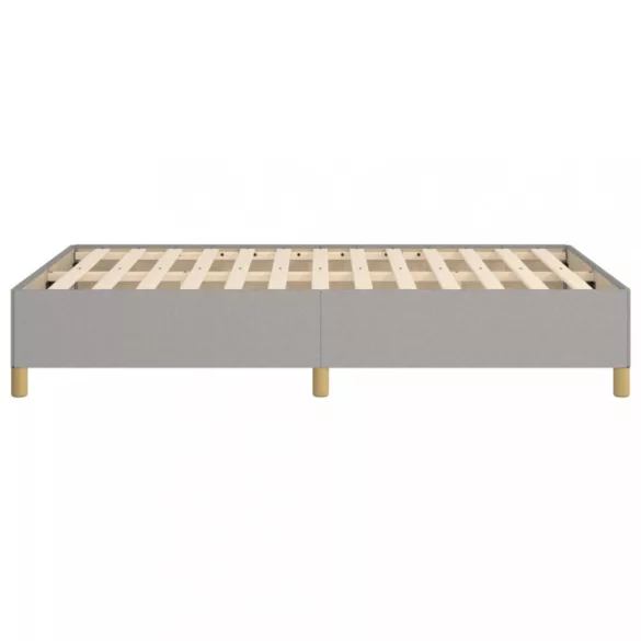 világosszürke szövet ágykeret matrac nélkül 120x200 cm